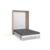 Lit escamotable vertical contemporain coloris chêne Jawal
