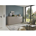 Lit escamotable horizontal contemporain gris sahara Jawal