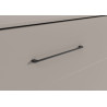 Lit escamotable horizontal contemporain gris sahara Jawal