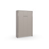 Lit escamotable vertical contemporain gris sahara Jawal