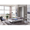Lit escamotable vertical contemporain gris sahara Jawal