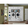 Ensemble de buanderie 230 cm contemporain blanc Jesy