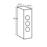Ensemble de buanderie 230 cm contemporain blanc Jesy
