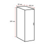 Buanderie complète contemporaine graphite 230 cm Jesy