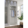 Armoire buanderie blanche 2 portes profondeur 69 cm Jesy