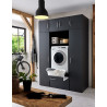 Surmeuble 1 porte graphite profondeur 69 cm Jesy