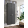 Surmeuble 2 portes graphite profondeur 69 cm Jesy