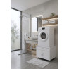 Meuble support machine à laver blanc profondeur 69 cm Jesy