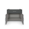 Meuble support machine à laver graphite profondeur 69 cm Jesy