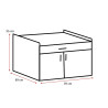 Meuble support machine à laver graphite profondeur 69 cm Jesy