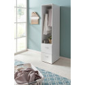 Armoire penderie de buanderie blanche profondeur 40 cm Jesy