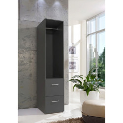 Armoire penderie de buanderie graphite profondeur 40 cm Jesy