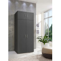 Surmeuble 2 portes graphite profondeur 40 cm Jesy