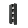 Armoire de buanderie rangement coulissant extractible graphite Jesy