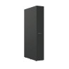 Armoire de buanderie rangement coulissant extractible graphite Jesy