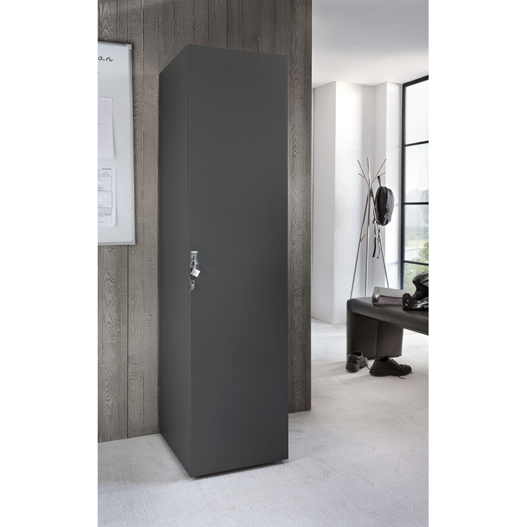 Armoire 1 porte à cadenas graphite profondeur 54 cm Jesy