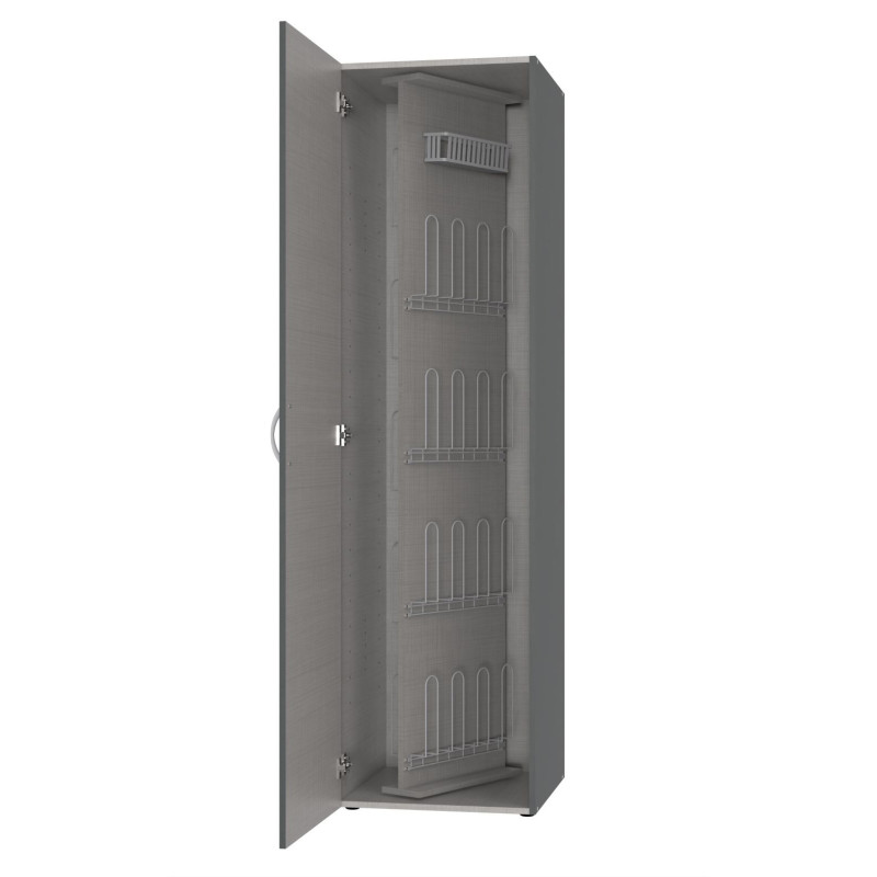 Armoire à chaussures graphite avec support profondeur 54 cm Jesy Graphite — Graphite — vue 4