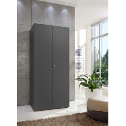 Armoire penderie graphite avec serrure profondeur 54 cm Jesy