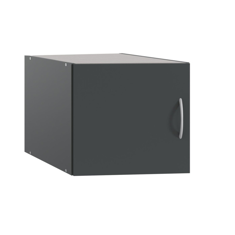 Surmeuble 1 porte graphite profondeur 54 cm Jesy Graphite — Graphite — vue 3