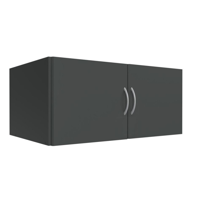 Surmeuble 2 portes graphite profondeur 54 cm Jesy Graphite — Graphite — vue 3