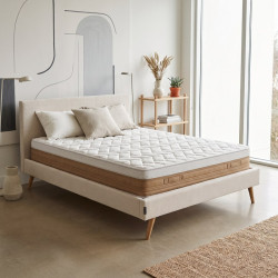 Matelas mémoire de forme gel 11 zones housse coton bio Cotonella