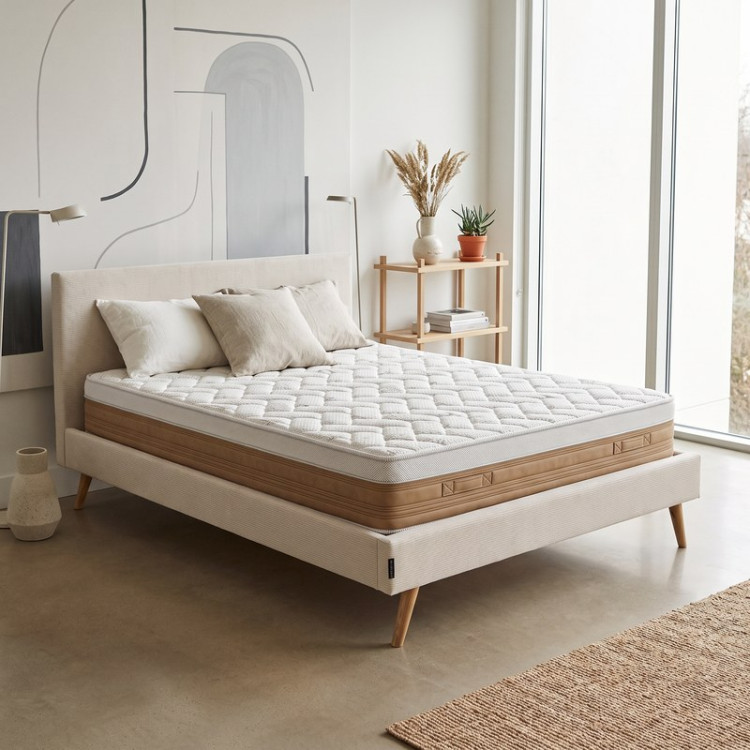 Matelas mémoire de forme gel 11 zones housse coton bio Cotonella