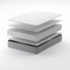 Matelas mousse réversible respirant 3 hauteurs 14 à 20 cm Zéphyr