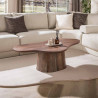 Table basse style nature en acacia massif brun Sandie