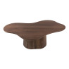 Table basse style nature en acacia massif brun Sandie