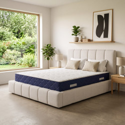 Matelas mémoire de forme équilibré 20 cm avec 4 poignées Songe