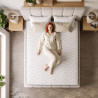 Matelas mémoire de forme équilibré 20 cm avec 4 poignées Songe