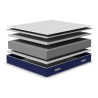Matelas mémoire de forme équilibré 20 cm avec 4 poignées Songe