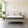 Matelas mémoire de forme ferme coutil Tencel 24 cm 4 poignées Écorce