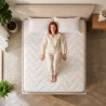 Matelas mémoire de forme ferme coutil Tencel 24 cm 4 poignées Écorce
