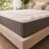 Matelas mémoire de forme ferme coutil Tencel 24 cm 4 poignées Écorce