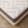 Matelas mémoire de forme ferme coutil Tencel 24 cm 4 poignées Écorce