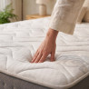 Matelas mémoire de forme ferme coutil Tencel 24 cm 4 poignées Écorce