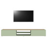 Meuble TV moderne 210 cm vert/chêne chopin Grana