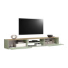 Meuble TV moderne 210 cm vert/chêne chopin Grana