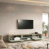 Meuble TV moderne 210 cm vert/chêne chopin Grana