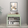 Buffet/bahut moderne 80 cm vert/chêne chopin Grana