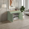 Buffet/bahut moderne 80 cm vert/chêne chopin Grana