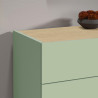 Buffet/bahut moderne 80 cm vert/chêne chopin Grana