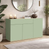 Buffet/bahut moderne 120 cm vert/chêne chopin Grana
