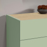 Buffet/bahut moderne 120 cm vert/chêne chopin Grana