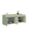 Buffet/bahut moderne 160 cm vert/chêne chopin Grana