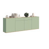Buffet/bahut moderne 200 cm vert/chêne chopin Grana