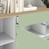 Buffet/bahut moderne 200 cm vert/chêne chopin Grana