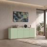Buffet/bahut moderne 200 cm vert/chêne chopin Grana