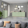 Buffet/bahut moderne 200 cm vert/chêne chopin Grana